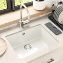 vidaXL Mosogató Fehér 530 x 460 mm 80% Kvarc és 20% Gyanta