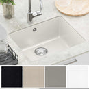 vidaXL Mosogató Fehér 530 x 460 mm 80% Kvarc és 20% Gyanta