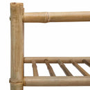 vidaXL Cipőtartó polcokkal Természetes 68 x 28 x 30 cm Bambusz