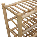 vidaXL Cipőtartó polcokkal Természetes 68 x 28 x 63 cm Bambusz