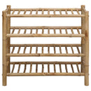 vidaXL Cipőtartó polcokkal Természetes 68 x 28 x 63 cm Bambusz