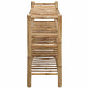 vidaXL Cipőtartó polcokkal Természetes 68 x 28 x 63 cm Bambusz