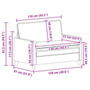 vidaXL Kanapé Szett 2 db Világosszürke Szövet