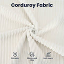 vidaXL Kanapé Szett 2 pcs Krémszínű Poliészter
