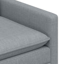 vidaXL Kanapé Szett 2 db Világosszürke Szövet