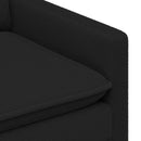 vidaXL Kanapé Szett 2 db Fekete Szövet
