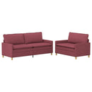 vidaXL Kanapé Szett 2 db Bordó Szövet
