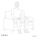 vidaXL Kanapé Szett 2 db Tópszínű Szövet