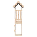 vidaXL Játék Torny Barna 52.5 x 46.5 x 208 cm Tömör fenyőfa