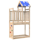 vidaXL Játék Torny Barna 110.5 x 52.5 x 215 cm Tömör fenyőfa