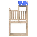 vidaXL Játék Torny Barna 110.5 x 52.5 x 215 cm Tömör fenyőfa
