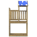 vidaXL Játék Torny Barna 110.5 x 52.5 x 215 cm Szilárd Impregnált Fa