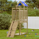 vidaXL Játék Torny Barna 52,5 x 110,5 x 215 cm Szilárd Impregnált Fa