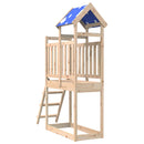 vidaXL Játék Torny Barna 52,5 x 110,5 x 215 cm Tömör fenyőfa