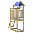vidaXL Játék Torny Barna 52,5 x 110,5 x 215 cm Szilárd Impregnált Fa