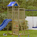 vidaXL Játék Torny Barna 110,5 x 52,5 x 215cm Tömör Impregnált Fa