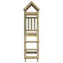 vidaXL Játék Torny Barna 110,5 x 52,5 x 215cm Tömör Impregnált Fa