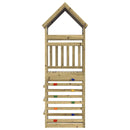 vidaXL Játék Torny Barna 52,5 x 85 x 265 cm Szilárd Impregnált Fa