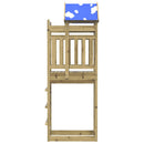 vidaXL Játék Torny Barna 52.5 x 85 x 239 cm Szilárd Impregnált Fa