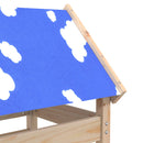 vidaXL Játék Torny Barna 85 x 52,5 x 239 cm Tömör fenyőfa