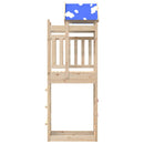 vidaXL Játék Torny Barna 85 x 52,5 x 239 cm Tömör fenyőfa