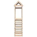 vidaXL Játék Torny Barna 85 x 52,5 x 239 cm Tömör fenyőfa