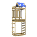 vidaXL Játék Torny Barna 85 x 52,5 x 239 cm Szilárd Impregnált Fa