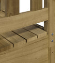 vidaXL Játék Torny Barna 52,5 x 85 x 238 cm Szilárd Impregnált Fa