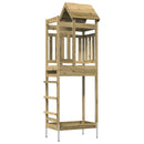 vidaXL Játék Torny Barna 52,5 x 85 x 238 cm Szilárd Impregnált Fa