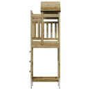 vidaXL Játék Torny Barna 52,5 x 85 x 238 cm Szilárd Impregnált Fa