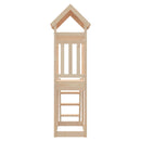 vidaXL Játék Torny Barna 110,5 x 52,5 x 214 cm Tömör fenyőfa