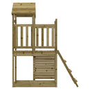 vidaXL Játék Torny Barna 110,5 x 52,5 x 214 cm Szilárd Impregnált Fa