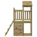 vidaXL Játék Torny Barna 110,5 x 52,5 x 214 cm Szilárd Impregnált Fa