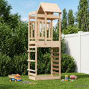 vidaXL Játék Torny Barna 52,5 x 85 x 238 cm Tömör fenyőfa