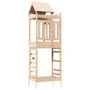vidaXL Játék Torny Barna 52,5 x 85 x 238 cm Tömör fenyőfa