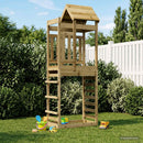 vidaXL Játék Torny Barna 52,5 x 85 x 238 cm Szilárd Impregnált Fa