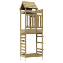 vidaXL Játék Torny Barna 52,5 x 85 x 238 cm Szilárd Impregnált Fa