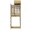 vidaXL Játék Torny Barna 52,5 x 85 x 238 cm Szilárd Impregnált Fa
