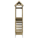 vidaXL Játék Torny Barna 52,5 x 85 x 238 cm Szilárd Impregnált Fa