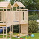 vidaXL Játék Torny Barna 53 x 110,5 x 214 cm Tömör fenyőfa