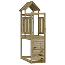 vidaXL Játék Torny Barna 53 x 110,5 x 214 cm Szilárd Impregnált Fa