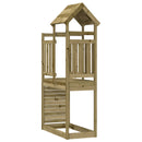 vidaXL Játék Torny Barna 53 x 110,5 x 214 cm Szilárd Impregnált Fa