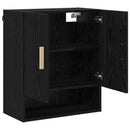 vidaXL Fali Szekrény Fekete tölgy 60 x 31 x 70 cm Faanyag