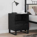 vidaXL Ágyat tartó szekrény Fekete tölgy 40 x 35 x 50 cm Faanyag
