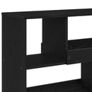 vidaXL Könyvespolc Fekete tölgy 100 x 33 x 94,5 cm Faanyag