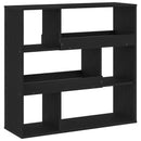 vidaXL Könyvespolc Fekete tölgy 100 x 33 x 94,5 cm Faanyag