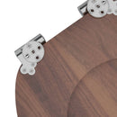 vidaXL Lágy záródású WC ülőke Barna 44 x 38 cm MDF lap