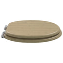 vidaXL Lágy záródású WC ülőke Világos bambusz szín 44 x 38 cm MDF lap