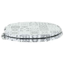 vidaXL Lágy záródású WC ülőke Kék és fehér porcelán 44 x 38 cm MDF lap