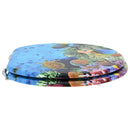 vidaXL Lágy záródású WC ülőke Mély tengerkék 44 x 38 cm MDF lap